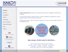 Tablet Screenshot of hakon-profil.dk
